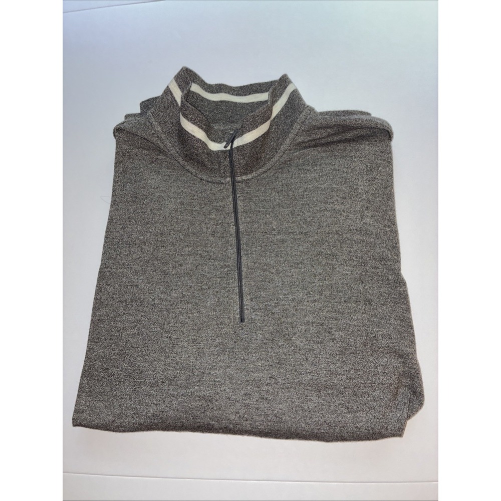 Ralph Lauren Polo Sweater Mens Extra Large Gray Quarter Zip Lightweight Soft